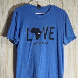 Love Uganda Blue T-shirt